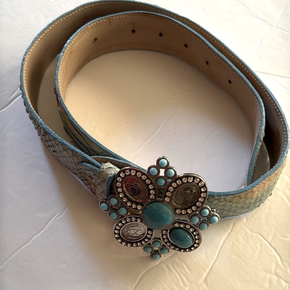 Vero Piton leather belt